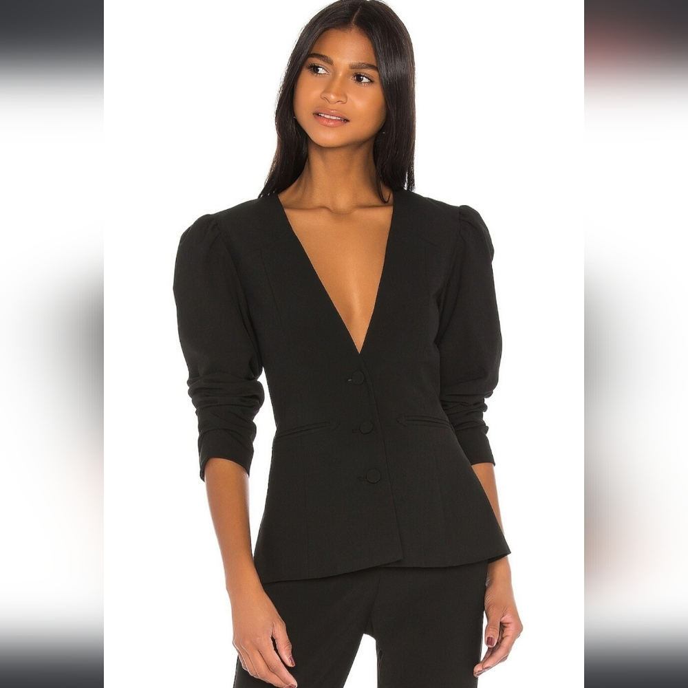 Trysta Blazer in Black GRLFRND